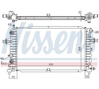 Radiatore, raffreddamento motore NISSENS 630768