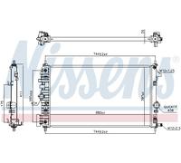 Radiatore motore NISSENS 630769 per OPEL INSIGNIA A (G09) 2.0 2008-2011