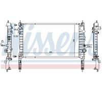 Radiatore, raffreddamento motore NISSENS 630774