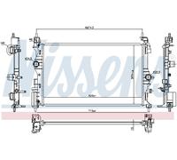 NISSENS 630786 Radiatore, Raffreddamento motore per OPEL,VAUXHALL