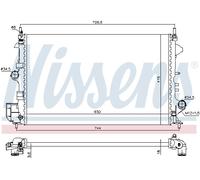 NISSENS 630789 Radiatore motore