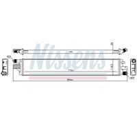Radiatore, raffreddamento motore NISSENS 630794