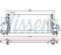 NISSENS 630797 Radiatore, Raffreddamento motore per OPEL,VAUXHALL