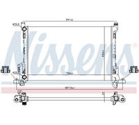 NISSENS 630803 Radiatore motore