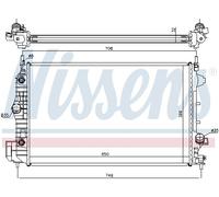 Radiatore Alette di raffreddamento montate meccanicamente 63113A NISSENS