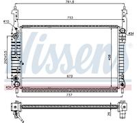 NISSENS 63119 Radiatore, Raffreddamento motore per CHEVROLET,OPEL,VAUXHALL