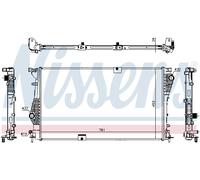 NISSENS 63124 Radiatore, Raffreddamento motore per NISSAN,OPEL,RENAULT,VAUXHALL