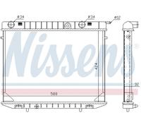 Radiatore, raffreddamento motore NISSENS 63245