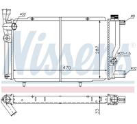 NISSENS 63425 Radiatore, Raffreddamento motore per PEUGEOT