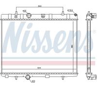 NISSENS 636007 Radiatore motore