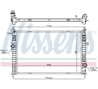 NISSENS 636042 Radiatore, Raffreddamento motore per CITROËN,DS,FIAT,OPEL,PEUGEOT