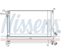NISSENS 63731 Radiatore, Raffreddamento motore per PEUGEOT