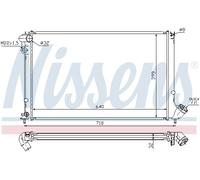 NISSENS 63733 Radiatore motore