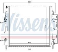 NISSENS 63762 Radiatore, Raffreddamento motore per NISSAN,RENAULT