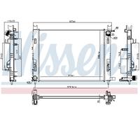 NISSENS 637627 Radiatore, Raffreddamento motore per DACIA,LADA,RENAULT