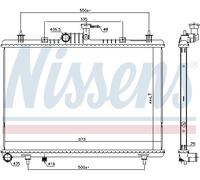 Radiatore, raffreddamento motore NISSENS 637643