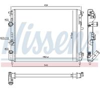 Radiatore, raffreddamento motore NISSENS 637931