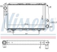 Radiatore, raffreddamento motore NISSENS 63800