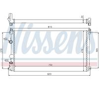 NISSENS 63819 Radiatore motore