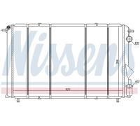 NISSENS 63874 Radiatore, Raffreddamento motore per RENAULT