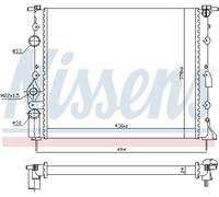 Radiatore, raffreddamento motore NISSENS 639371