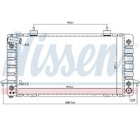 NISSENS 64029 Radiatore, Raffreddamento motore per LAND ROVER