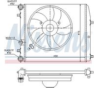 NISSENS 64103 Radiatore motore