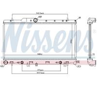NISSENS 64123 Radiatore, Raffreddamento motore per SUBARU