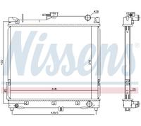 NISSENS 64162 Radiatore, Raffreddamento motore per SUZUKI