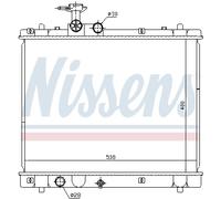 NISSENS 641758 Radiatore, Raffreddamento motore per SUZUKI