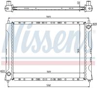 NISSENS 642161 Radiatore, Raffreddamento motore per HONDA,MG,ROVER