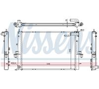 NISSENS 64308A Radiatore, Raffreddamento motore per MG,ROVER