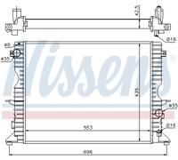 NISSENS 64311A Radiatore, Raffreddamento motore per LAND ROVER