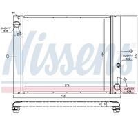 NISSENS 64325 Radiatore, Raffreddamento motore per LAND ROVER