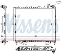NISSENS 64331 Radiatore, Raffreddamento motore per LAND ROVER