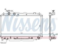 Nissens 64644A Radiatore per Raffreddamento del Motore