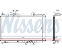 NISSENS 64645A Radiatore, Raffreddamento motore per TOYOTA
