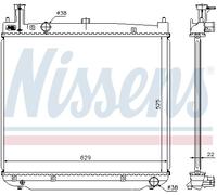 NISSENS 64649A Radiatore, Raffreddamento motore per TOYOTA