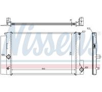 NISSENS 64692 Radiatore, Raffreddamento motore per TOYOTA