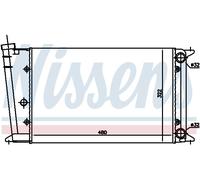 NISSENS 65020 Radiatore motore