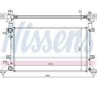 NISSENS 65231A Radiatore, Raffreddamento motore per VW