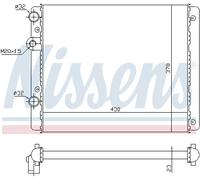 NISSENS 652341 Radiatore motore
