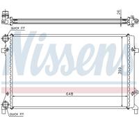 NISSENS 65277A Radiatore, Raffreddamento motore per AUDI,SEAT,SKODA,VW