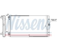 Nissens 65301 Radiatore per Raffreddamento del Motore