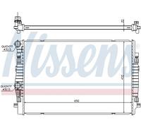 NISSENS 65304 Radiatore, Raffreddamento motore per AUDI,CUPRA,SEAT,SKODA,VW