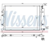 Intercooler 65340 NISSENS per SKODA VW
