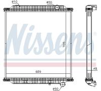 NISSENS 654760 Radiatore, Raffreddamento motore per RENAULT TRUCKS,VOLVO