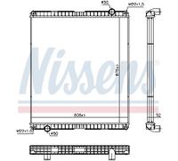 NISSENS 65483 Radiatore, Raffreddamento motore per VOLVO