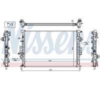 NISSENS 65615A Radiatore, Raffreddamento motore per FORD,LAND ROVER,VOLVO