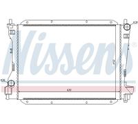 NISSENS 66703 Radiatore motore